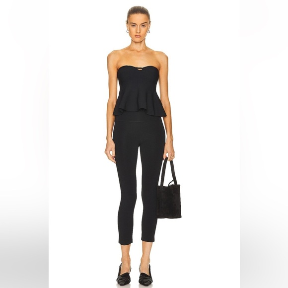 Stella McCartney Tops - Stella McCartney Compact Knit Strapless Minimalist Bustier Top in Black Size XS